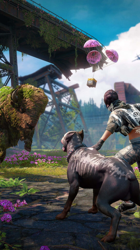 The Heroic Duo: A Thrilling Far Cry New Dawn Journey Through the Untamed Open World Wallpaper