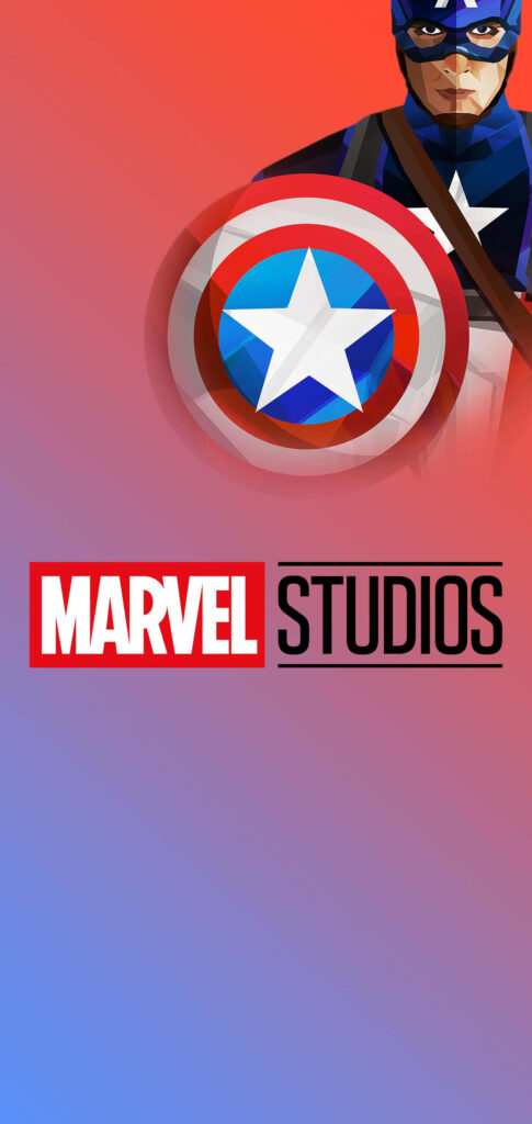 Captain America Cool Gradient Vector Art Background Wallpaper