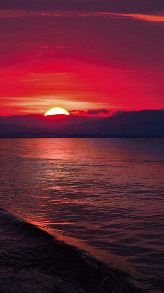Captivating Sunset Sky: Stunning HD Phone Background Wallpaper