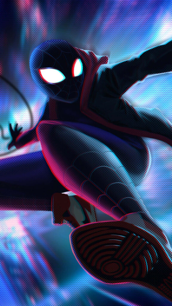 Miles Morales: The Spectacular Spider-Man Shrouded in Shadows Wallpaper