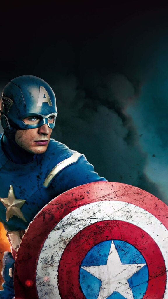 Stunning Wallpaper: Captain America Protector of Marvel's Avengers Unleashed on Android Devices