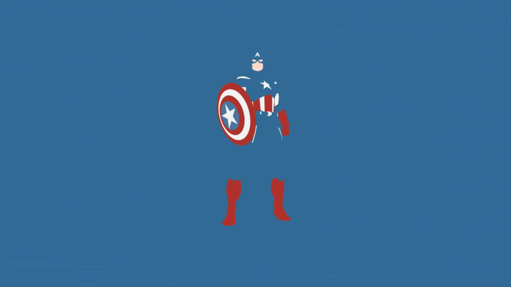 Retro Vibes: Marvel's Captain America Unveils a Patriotic Shield Design! Wallpaper