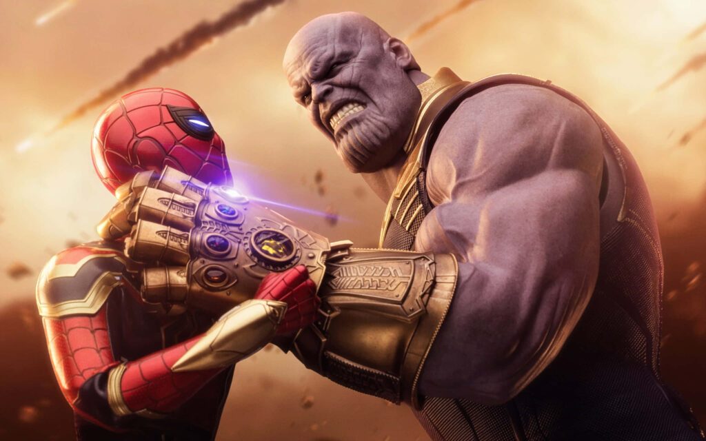 Marvel's Epic Convergence: Uniting Heroes in Infinity War Wallpaper