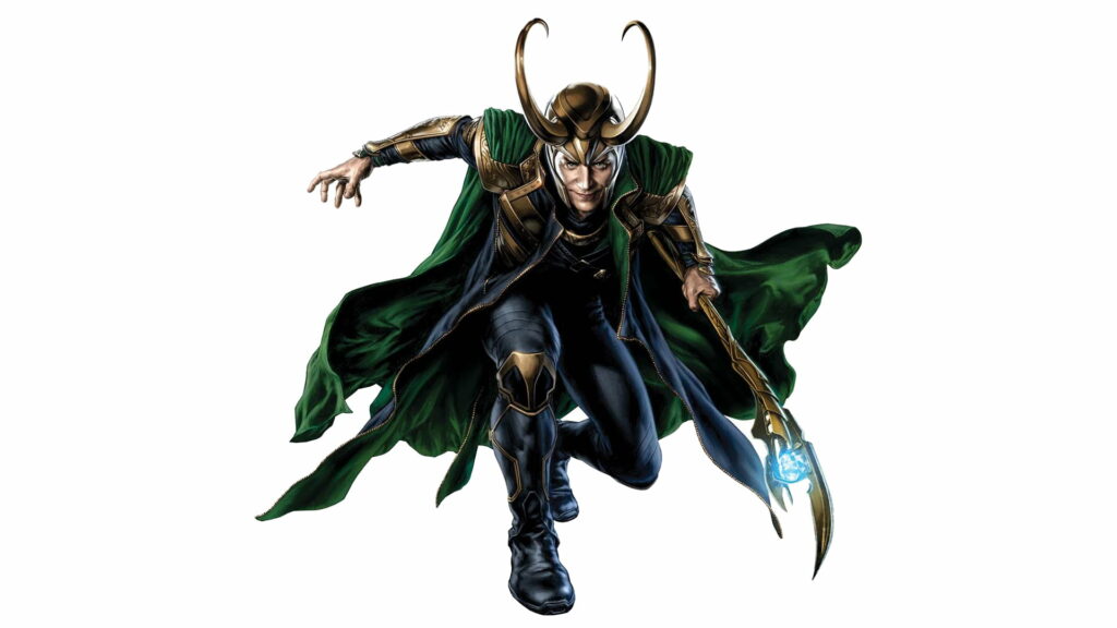 Comic Avenger: Loki Unleashed in High-Definition Wallpaper