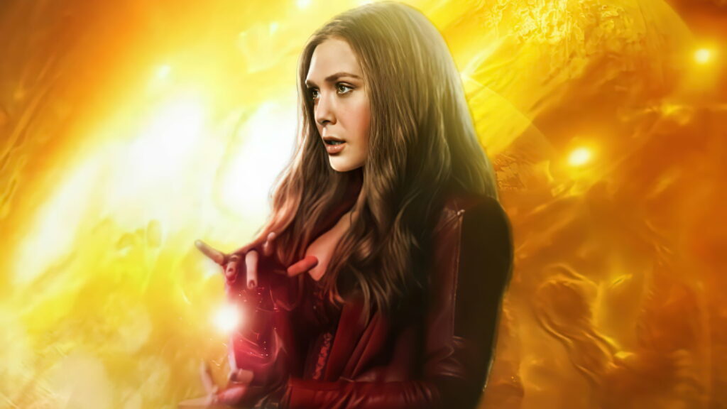 Powerful Enchantress Reigns - A Mesmerizing 4K Wallpaper from the WandaVision TV Show
