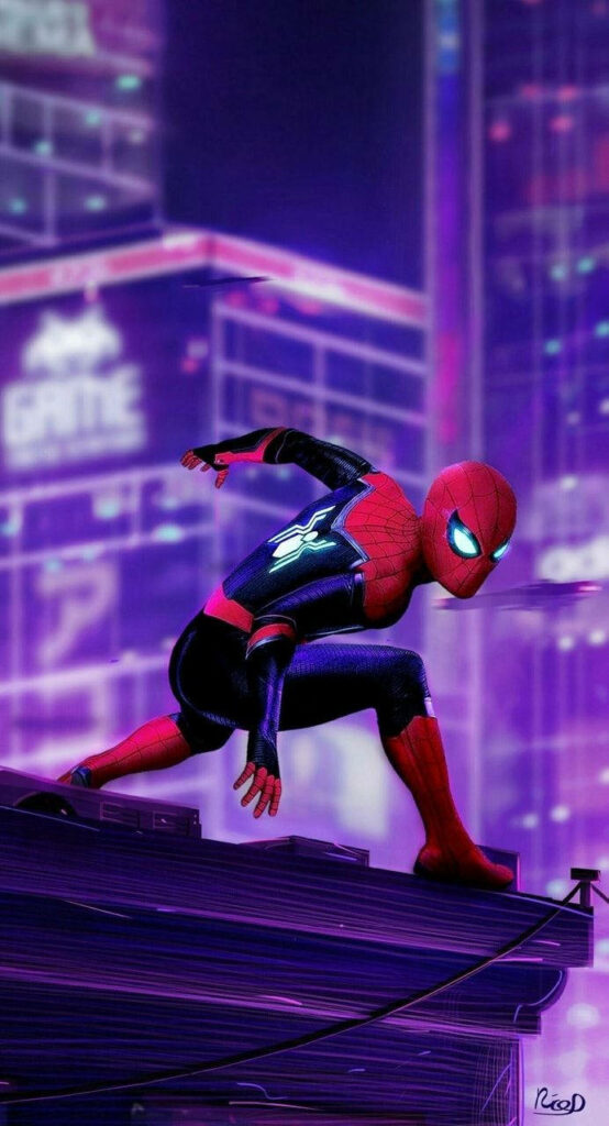 Worldwide Adventure: Spiderman Far From Home Swing into Action with Nick Fury! Wallpaper
