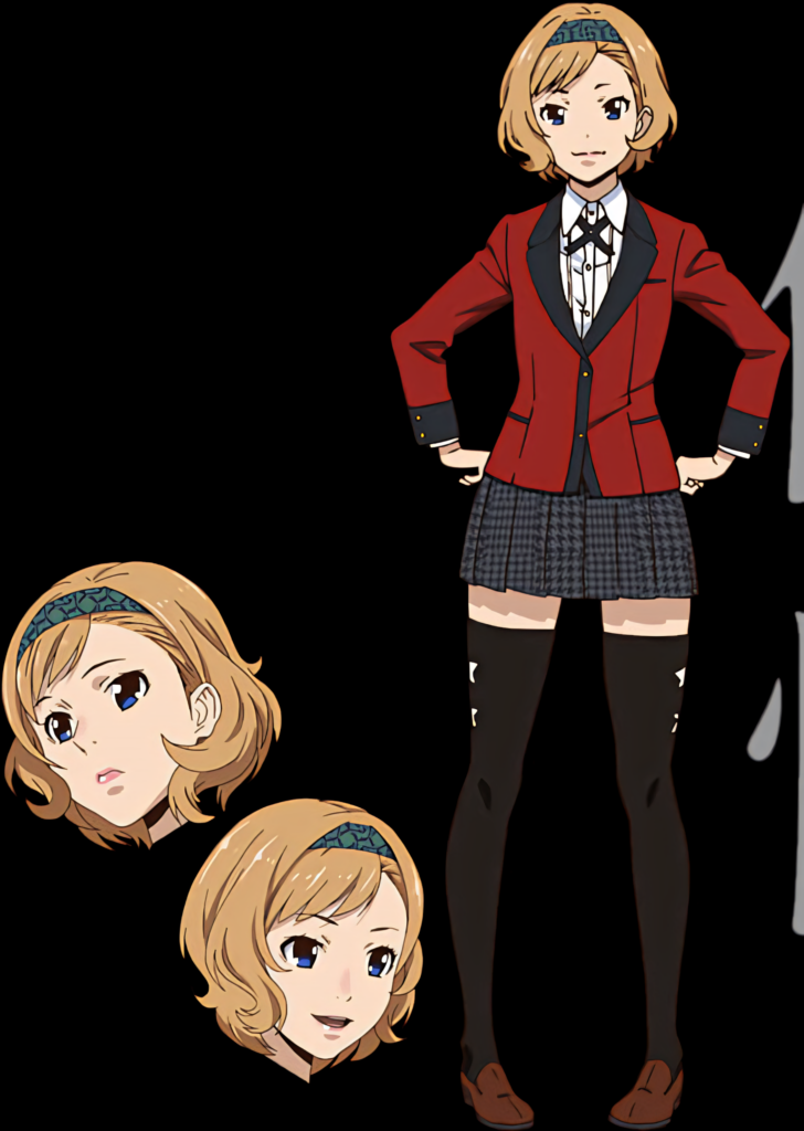 Mary Saotome Kakegurui Wallpaper: Confident Expressions in Uniform