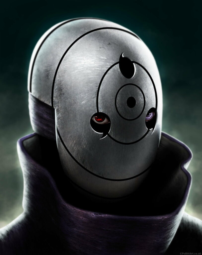 The Hidden Identity: Unmasking Uchiha Obito - A Stunning HD Phone Wallpaper of Naruto Shippuuden's Enigmatic Anime Boy