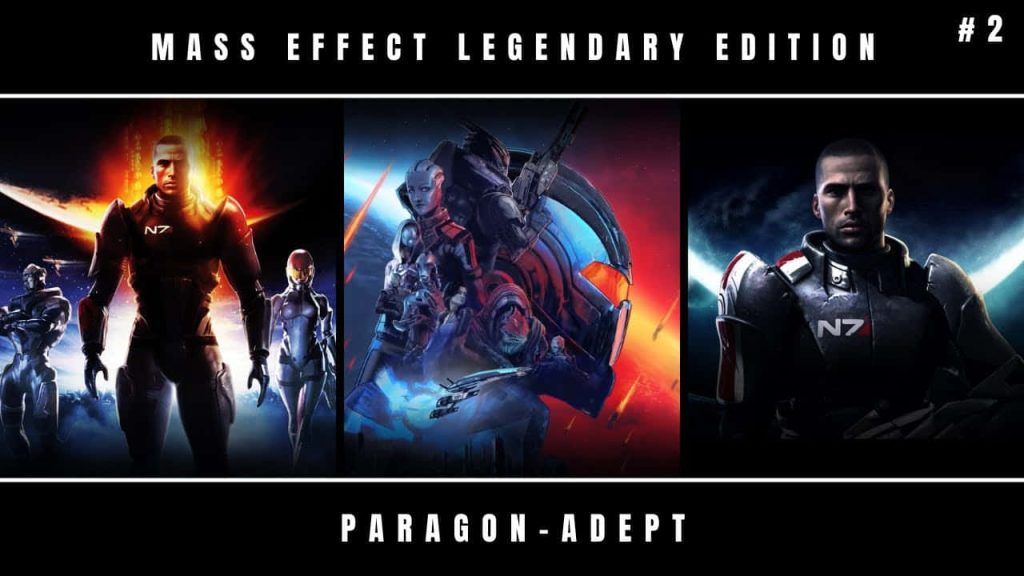 Mass Effect Legendary Edition wallpaper with Commander Shepard and squadmates in cosmic sci-fi backdrops