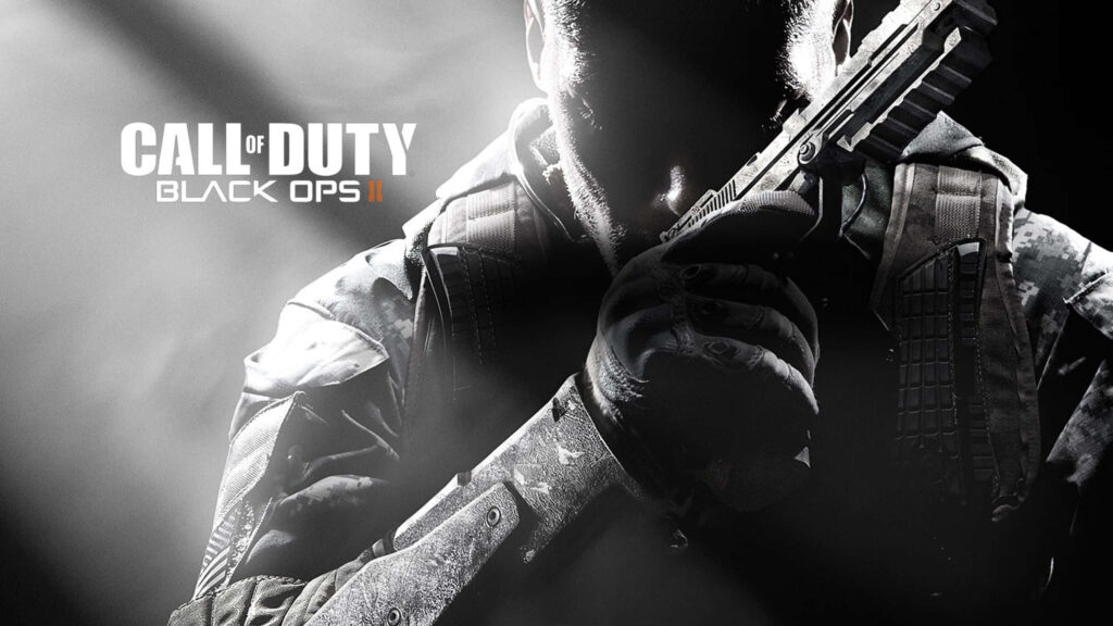 Intense Call of Duty: Black Ops II Soldier Wallpaper - Action-Packed Gaming Background