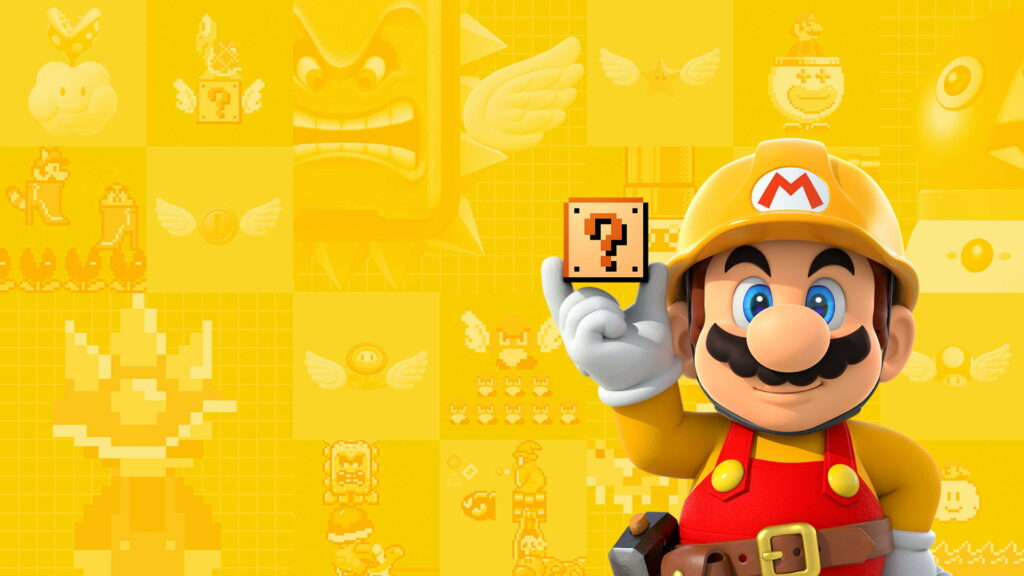 Creating Mario's Virtual Playground: A High-Definition Wallpaper Snapshot from Super Mario Maker