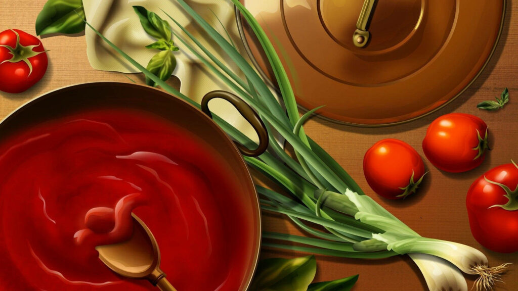 Culinary Mastery: Vibrant Cook's Haven Unveiled Wallpaper