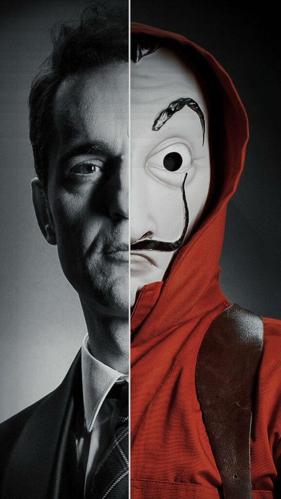 The Devious Duo: Exploring the Meticulous Mastermind and Rebellious Robber in Money Heist's Intricate Plot Wallpaper