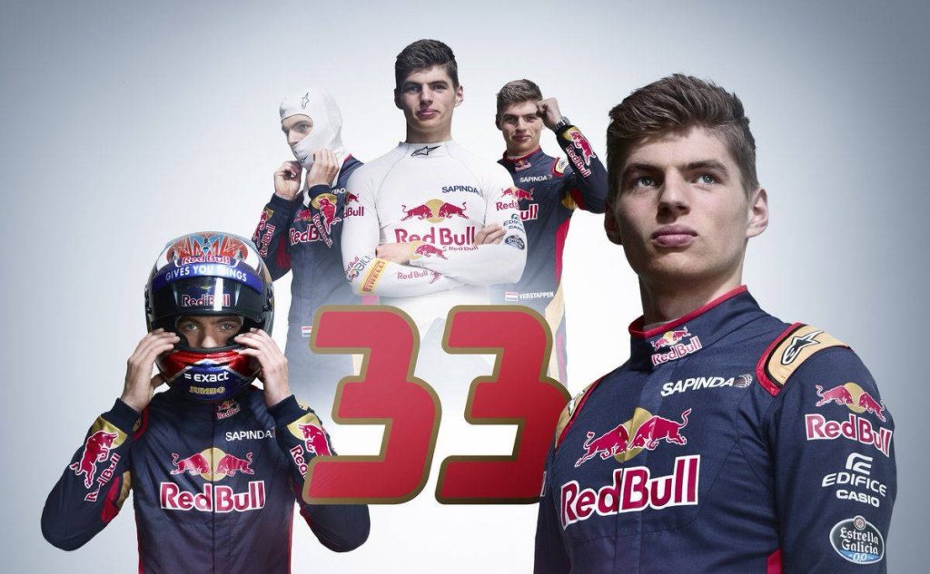 Max Verstappen Red Bull Racing wallpaper team attire racing number 33 studio composite design