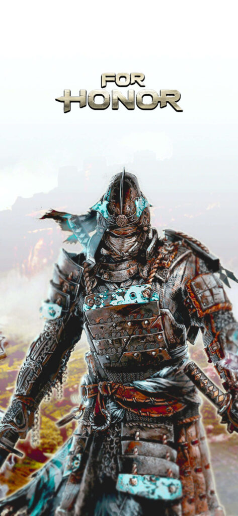 For Honor Knight Wallpaper: Ornate Armor, Menacing Stance, Battle-Torn Atmosphere Background