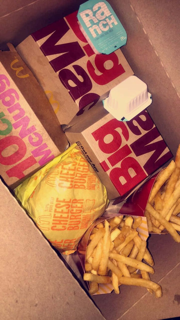 McDonald's Feast Wallpaper: Big Mac, Fries, Cheeseburger & Sauces