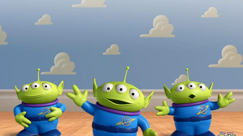 Triple the Fun: Toy Story Alien Triplets Wallpapers in High Quality
