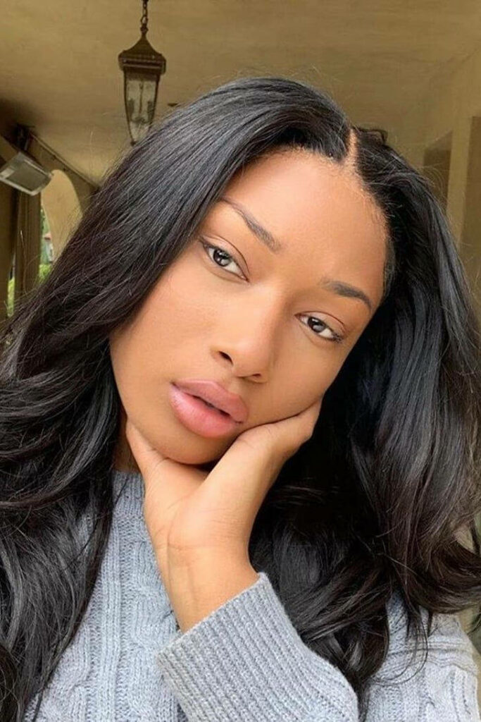 Megan Thee Stallion No-Makeup Wallpaper: Radiant Beauty Background
