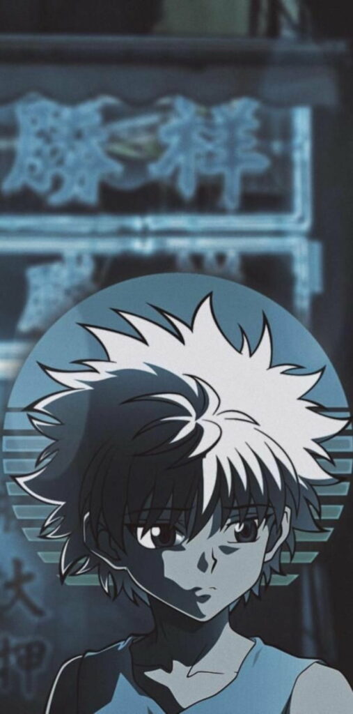 Melancholic Hunter: Killua Zoldyck's HD Wallpaper Depicting Sorrow