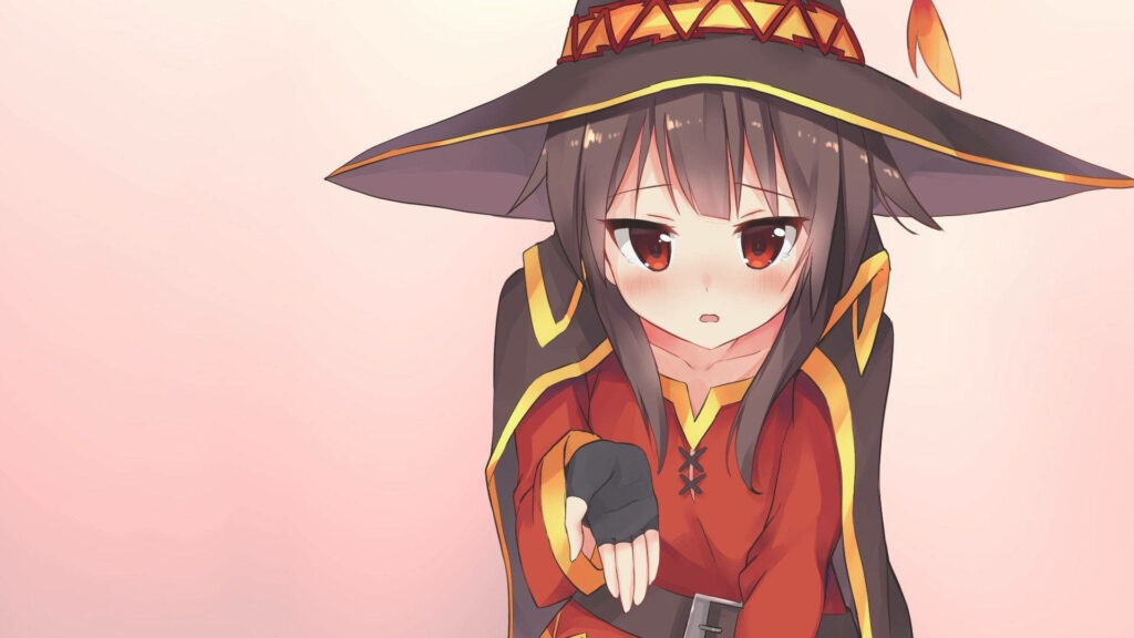 Melancholic Megumin: The Unsaid Farewell Wallpaper