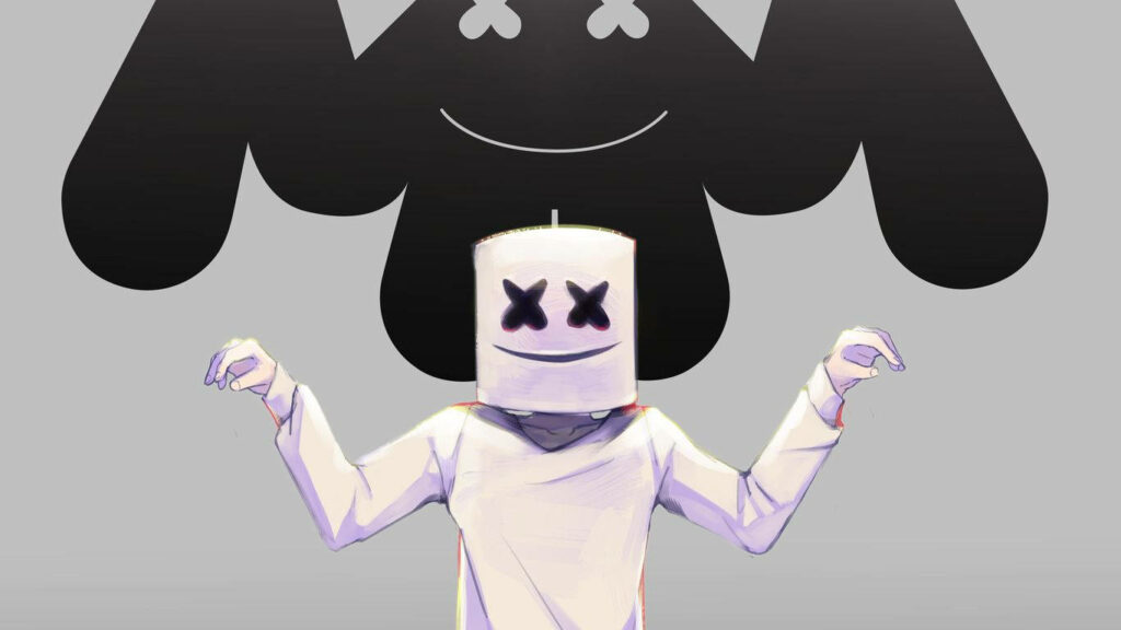 Anime Vibes: Marshmello DJ Transforms into Stunning Wallpaper