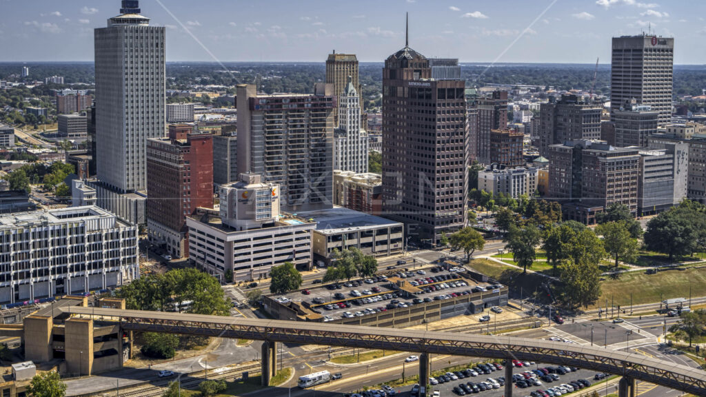 Daytime Memphis Skyline Wallpaper: Stunning Urban Architecture Background