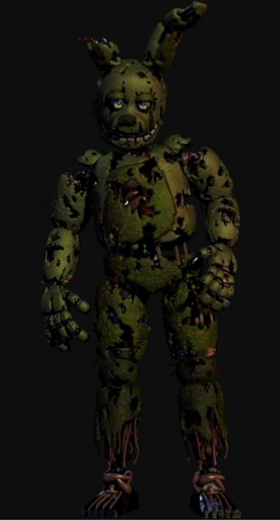 Nightmare Unleashed: The Haunting Springtrap of Five Nights at Freddy's 3 - Terrifying HD Phone Wallpaper