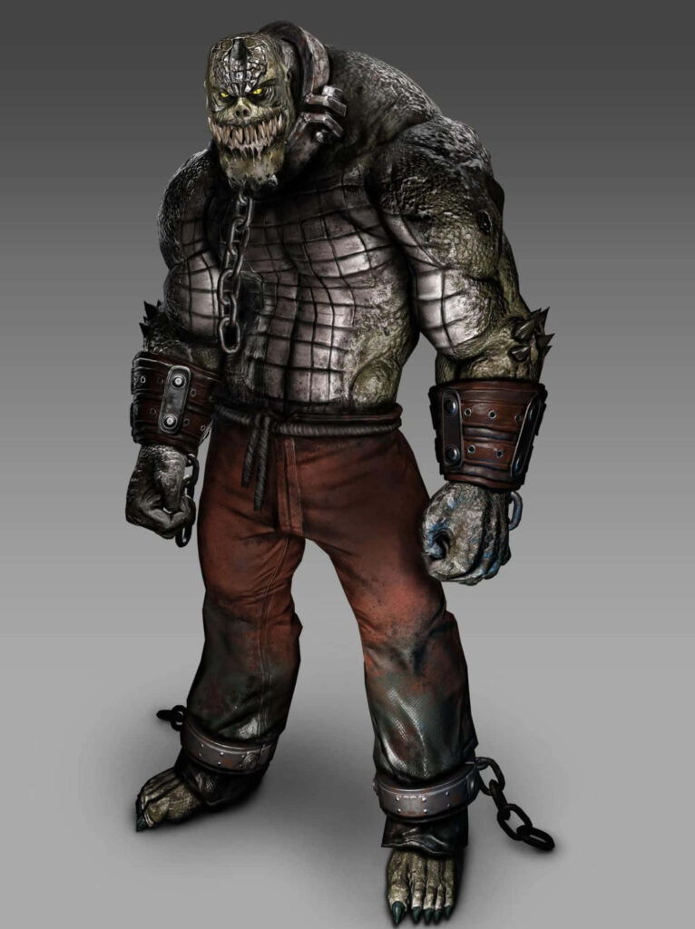 Dark Sewer Killer Croc Wallpaper: Intimidating Strength & Danger