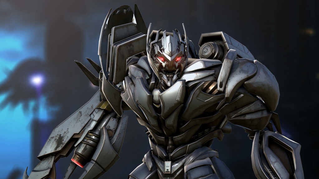 Rise of the Red-Eyed Megatron: 4K Transformers Wallpaper