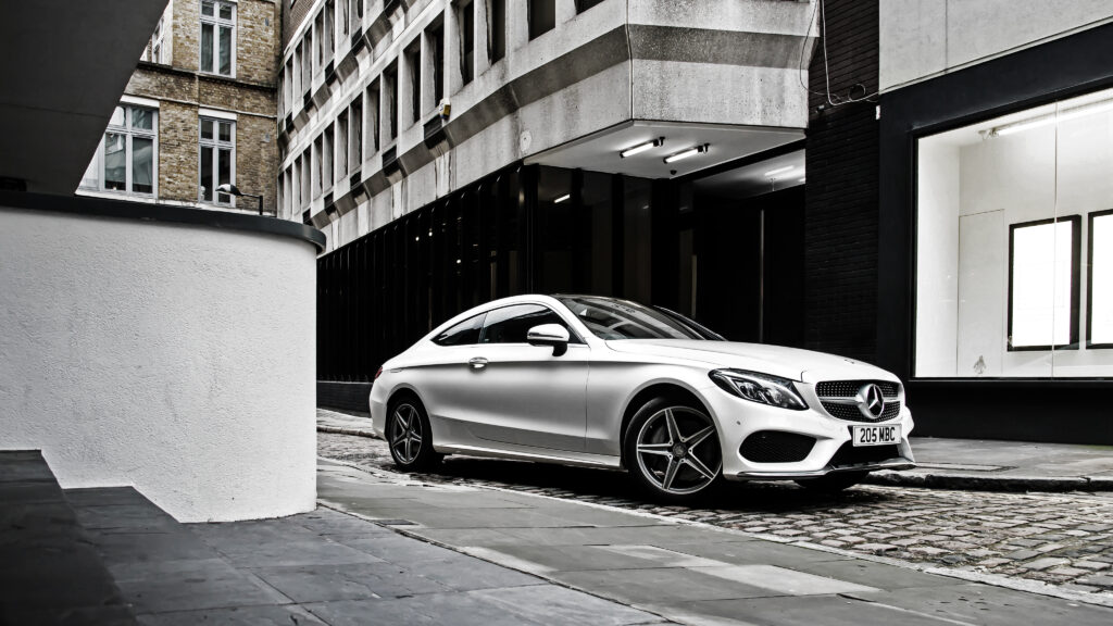 Mercedes-Benz C-Class AMG C205 Wallpaper in Urban Elegance