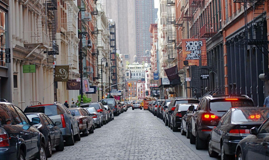 Mercer Street Wallpaper: Cobblestone Charm & Urban Architecture