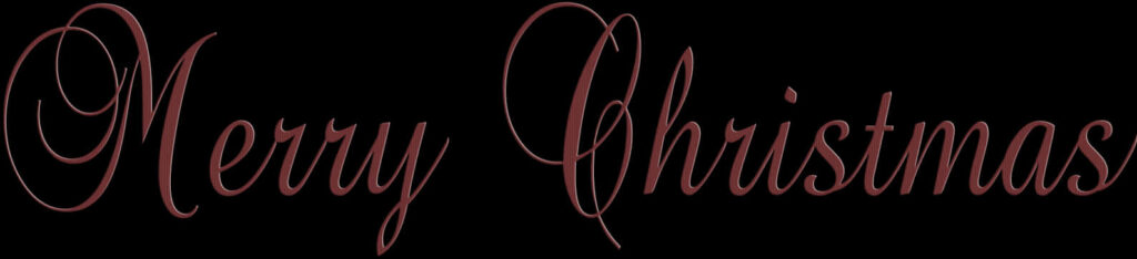 Merry Christmas Wallpaper: Elegant Script on Dark Background