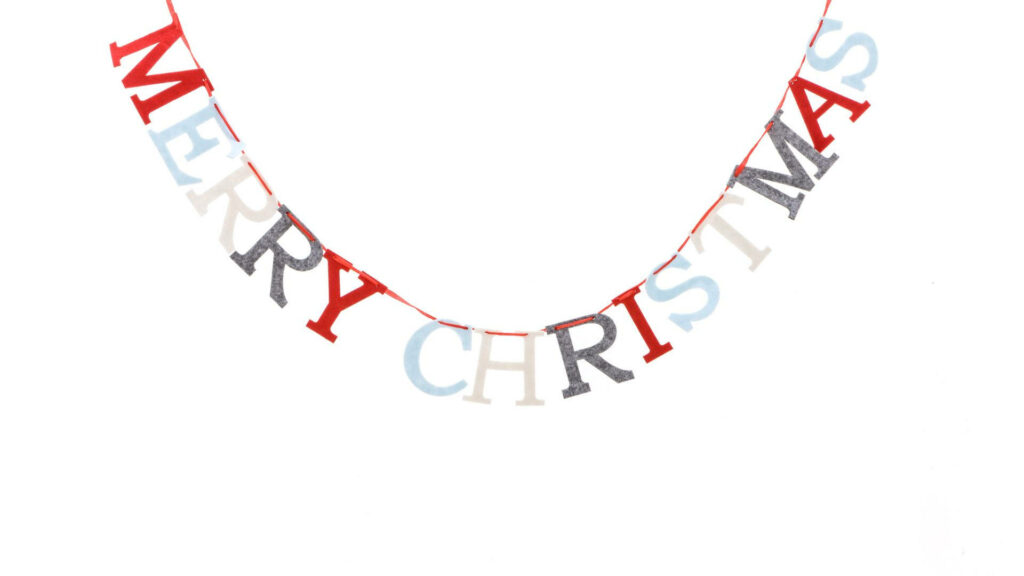 Cheerful Merry Christmas Wallpaper - Festive Colorful Design Background