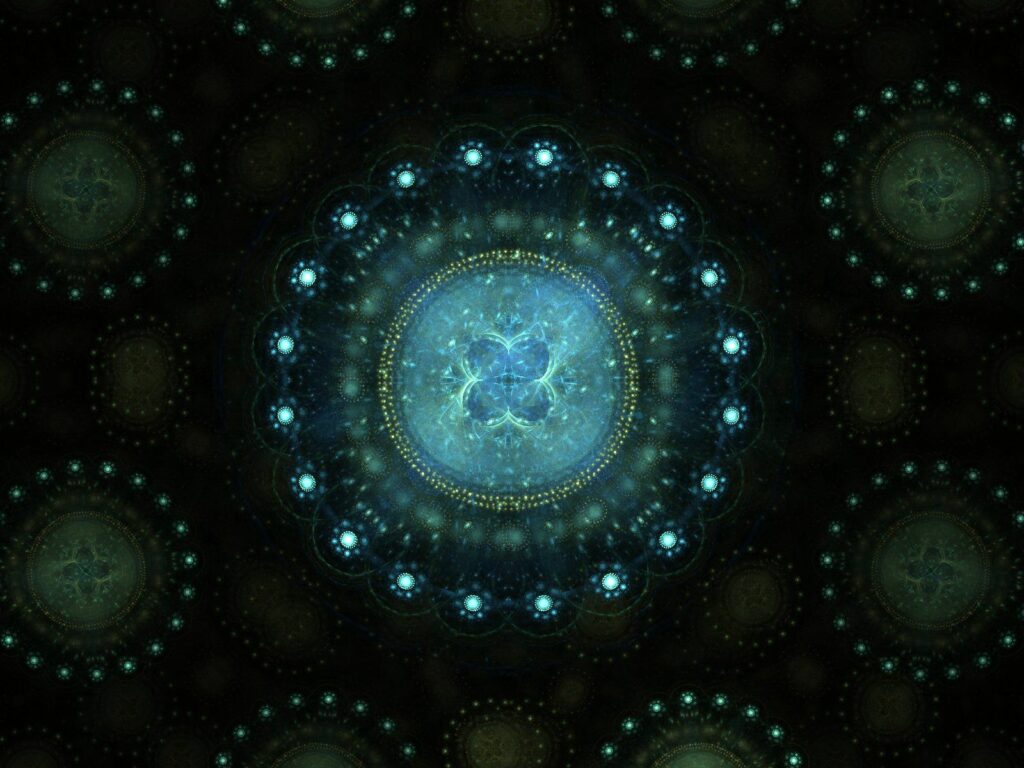Mesmerizing Circular Pattern Wallpaper - Radiant Ethereal Background