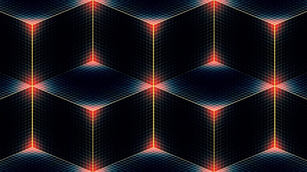 Mesmerizing Geometric Cube Wallpaper - Vivid 1920x1080 Background