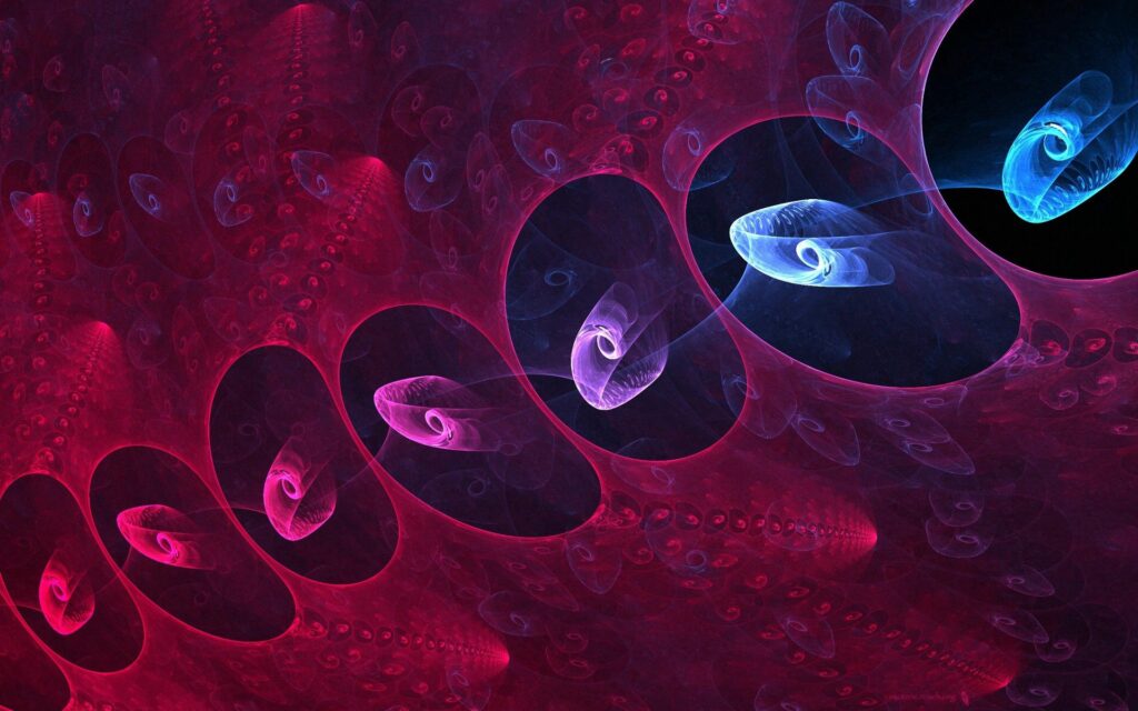 Mesmerizing Abstract Wallpaper: Swirling Luminescent Patterns