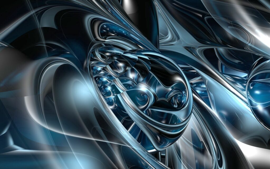 Intricate Metallic Alloy Abstract Wallpaper - 1920x1200 Background