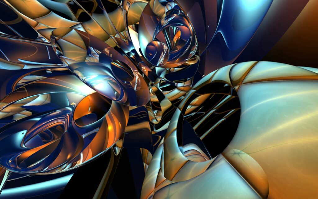 Stunning Metallic Abstract Wallpaper - 1920x1200 Background Design