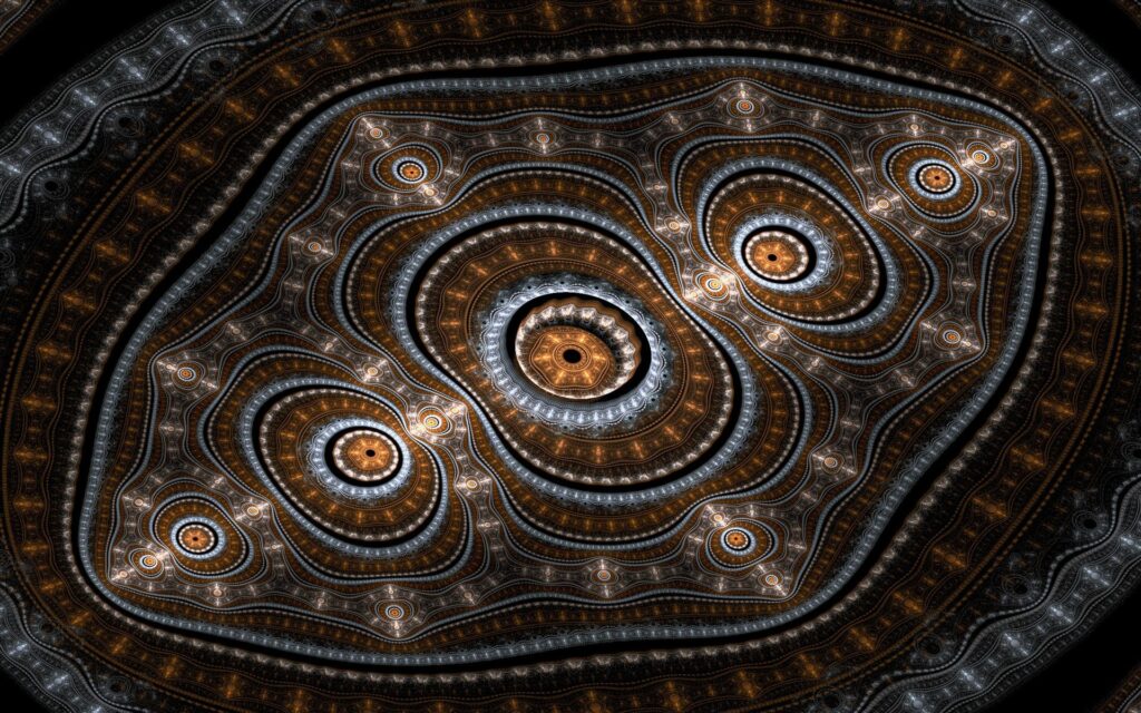 Vivid Fractal Wallpaper: Intricate Geometric Patterns 1920x1200