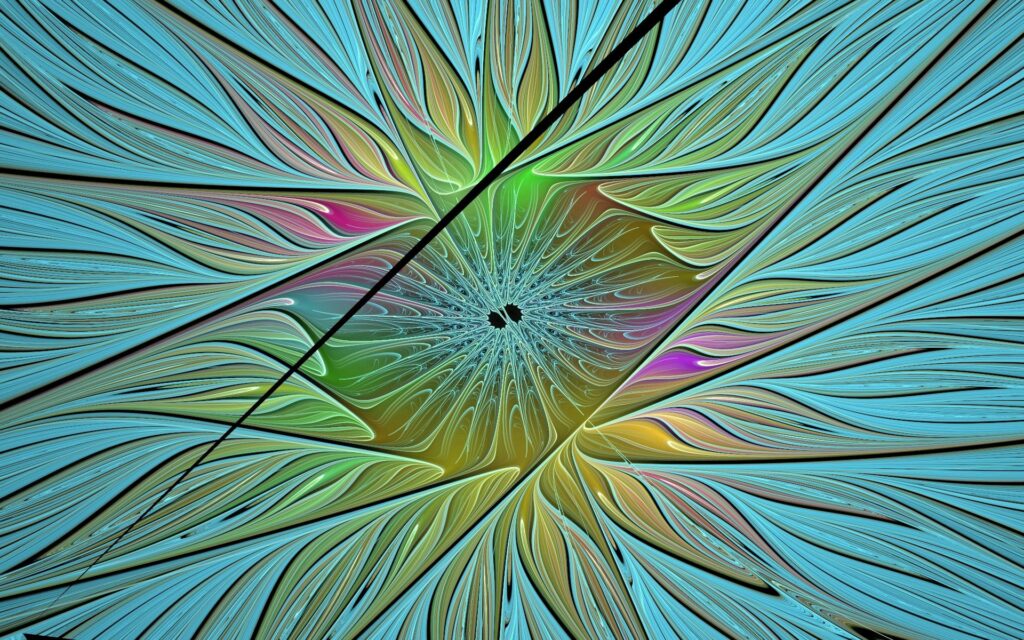 Mesmerizing 1920x1200 Radiating Lines Wallpaper in Vivid Colors