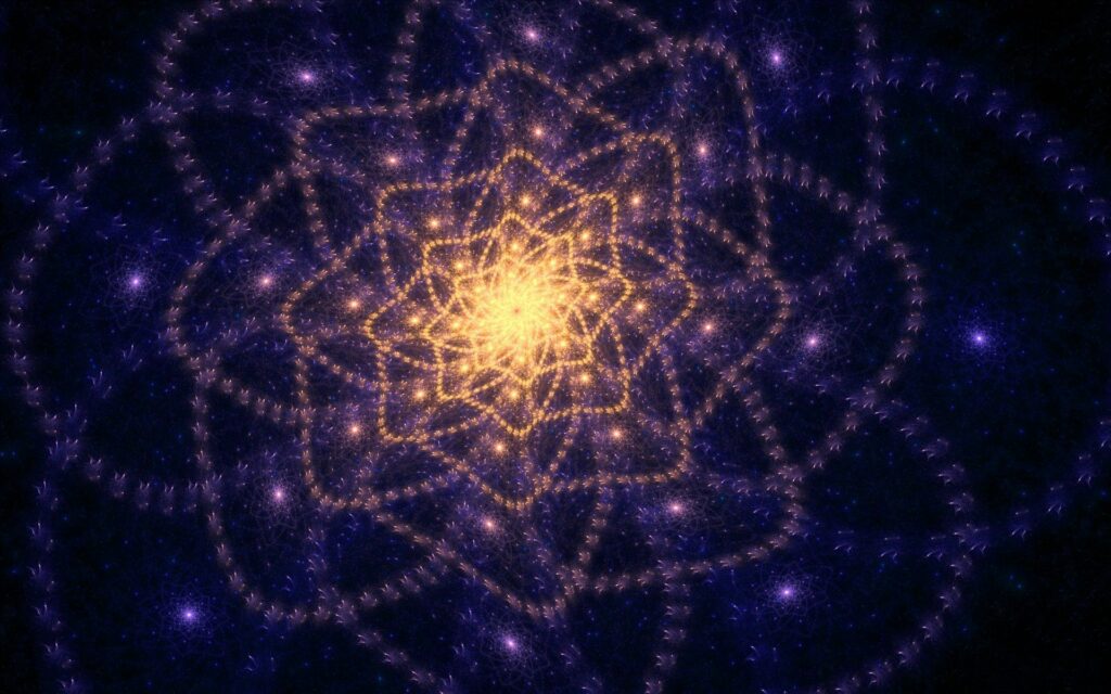 Mesmerizing Glow Pattern Wallpaper - 1920x1200 Dark Background