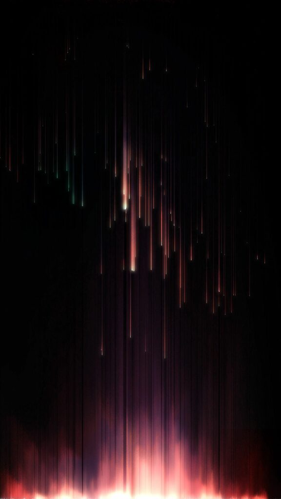 Captivating Vertical Glowing Lines Wallpaper - Dynamic Dark Background