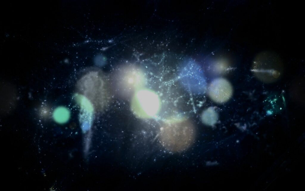 Stunning 2560x1600 Ethereal Light Spots Wallpaper - Dark Background