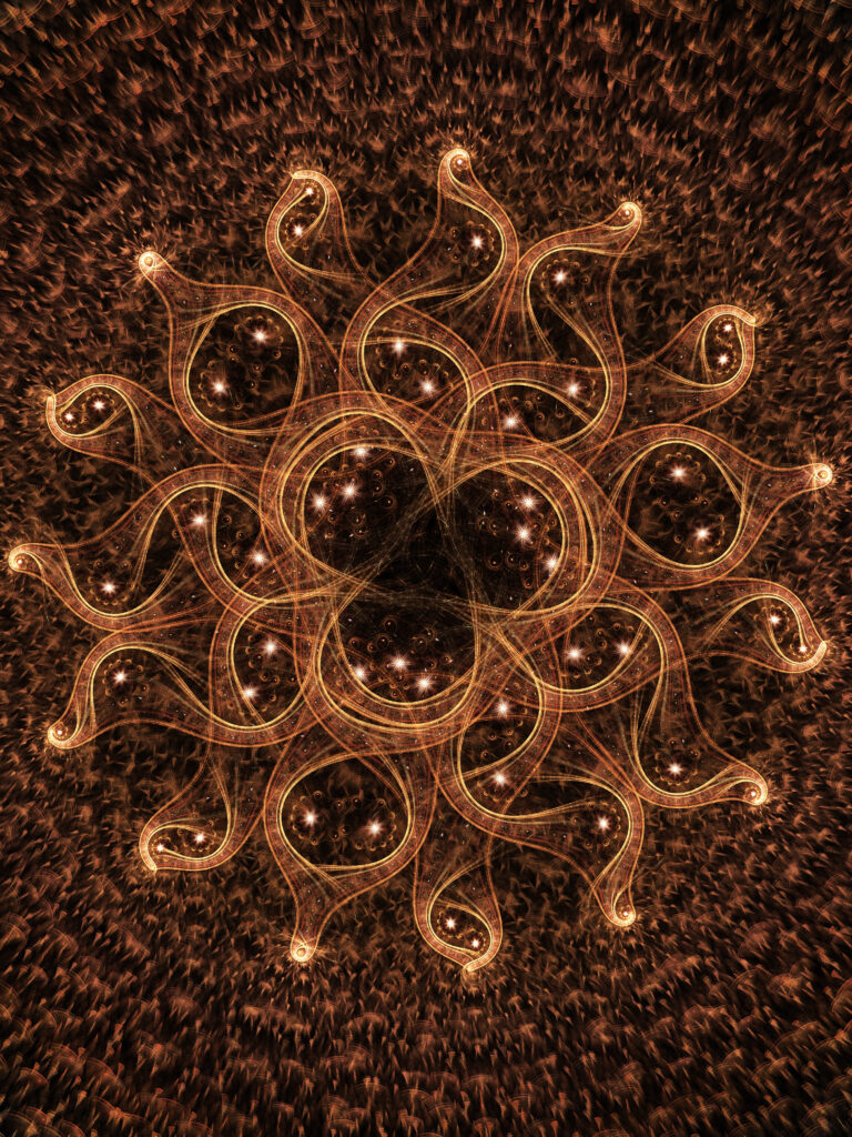 Mesmerizing 3000x4000 Abstract Wallpaper with Luminous Flowing Shapes