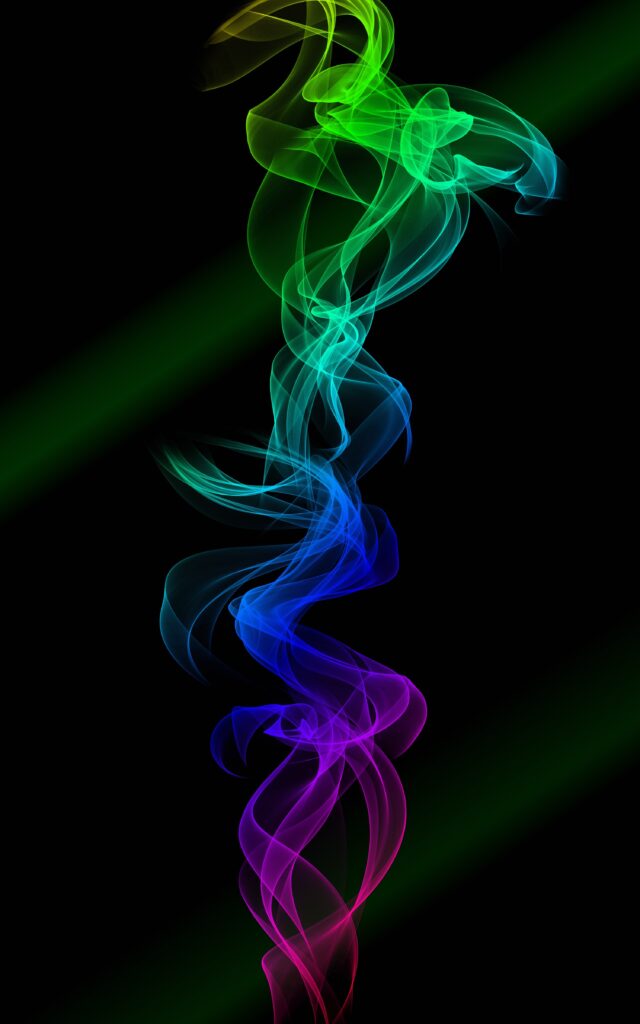 Colorful Smoke Clots Wallpaper: Captivating Abstract Design