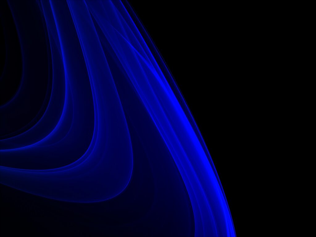 Mesmerizing Deep Blue Wavy Fractal Wallpaper - 3200x2400 HD Background