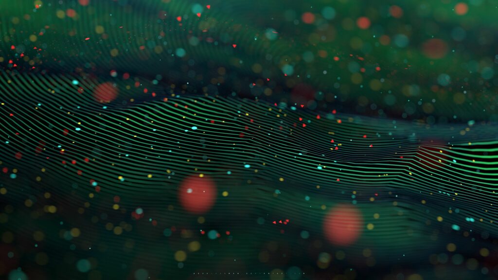 Vibrant Abstract Wavy Wallpaper - 3840x2160 Dynamic Design