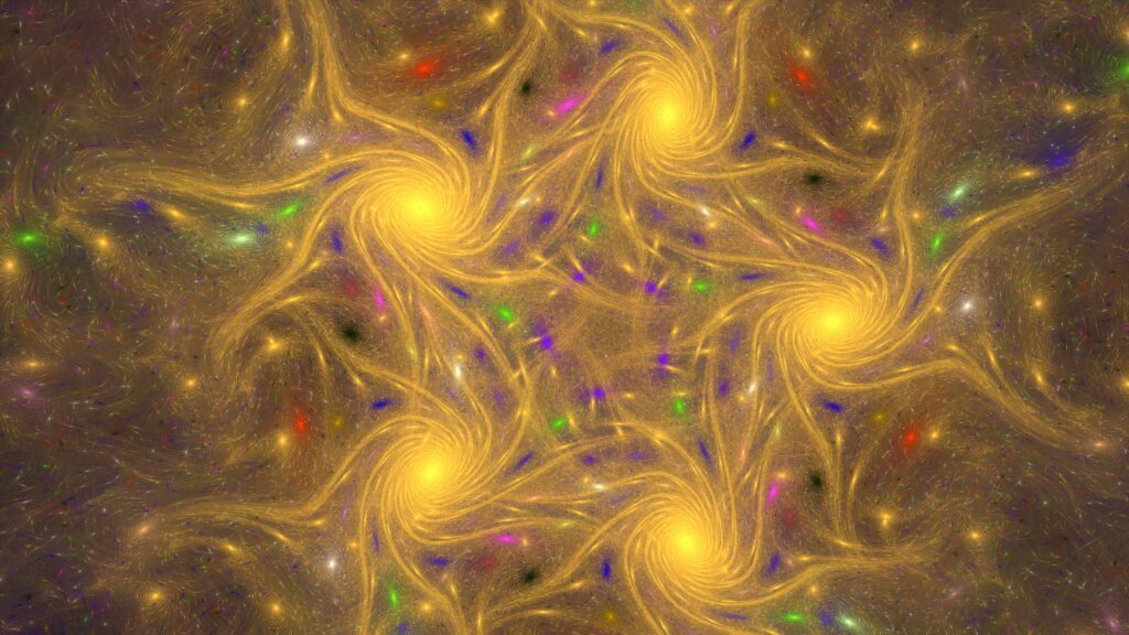 Mesmerizing 3840x2160 Abstract Wallpaper with Golden Spirals