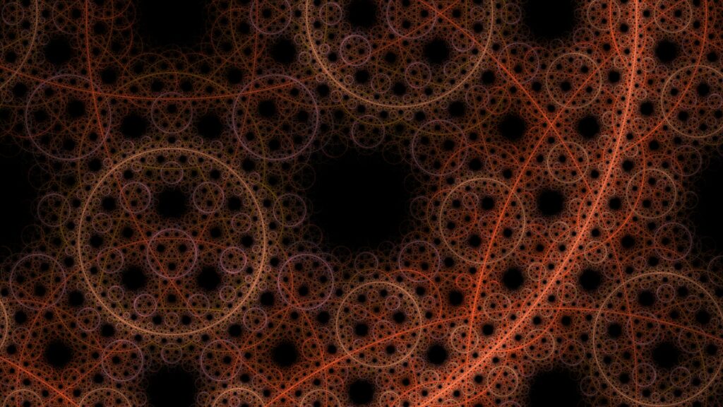 Intricate Fractal Wallpaper: Mesmerizing Abstract Geometric Design