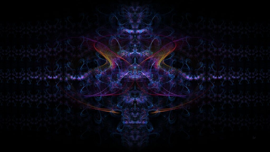 Mesmerizing Fractal Wallpaper: Vivid Abstract Design Background